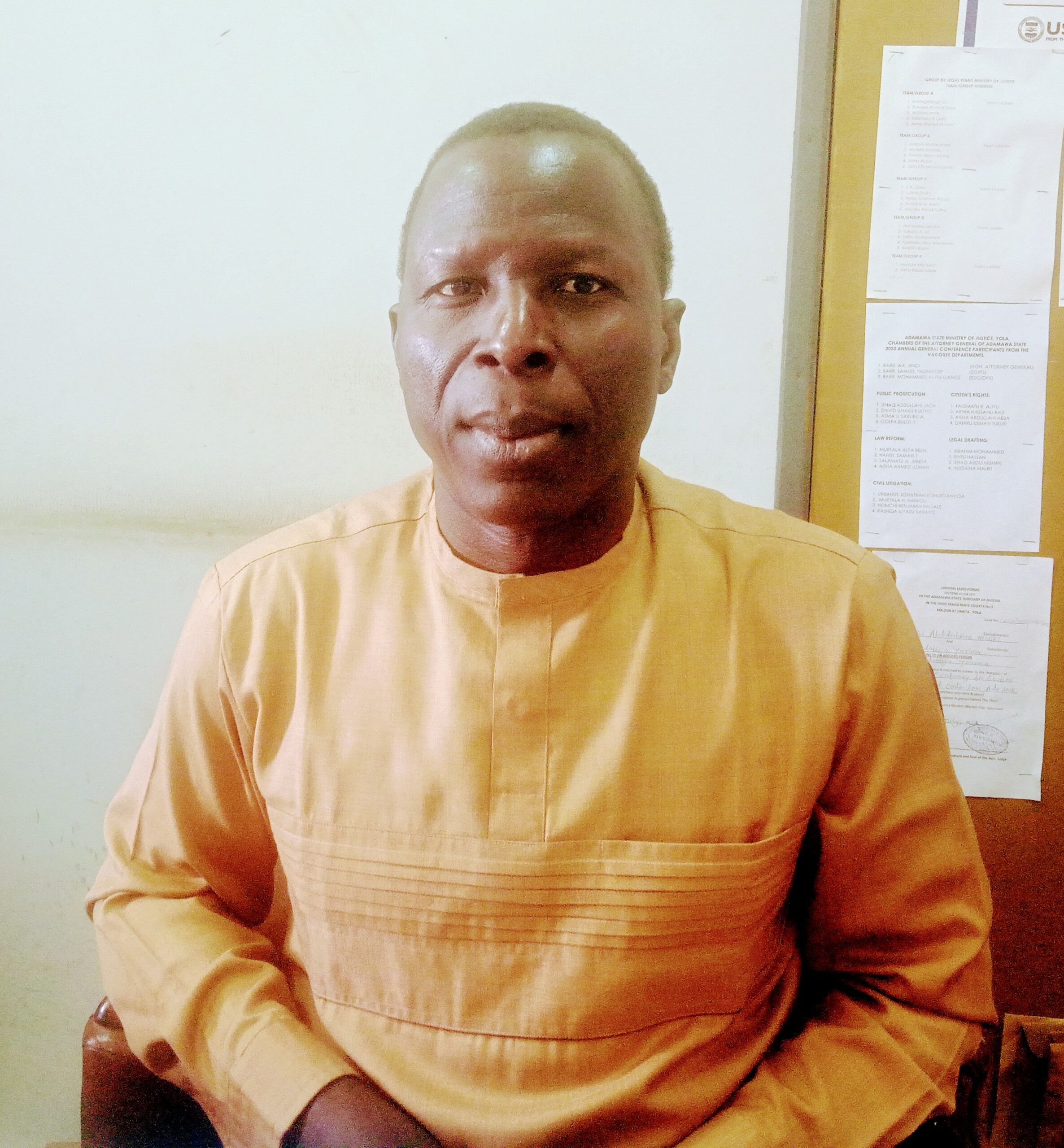 Konleganyiga Urbanus Jonathan Director Civil Litigation Adamawa State ministry of justice.